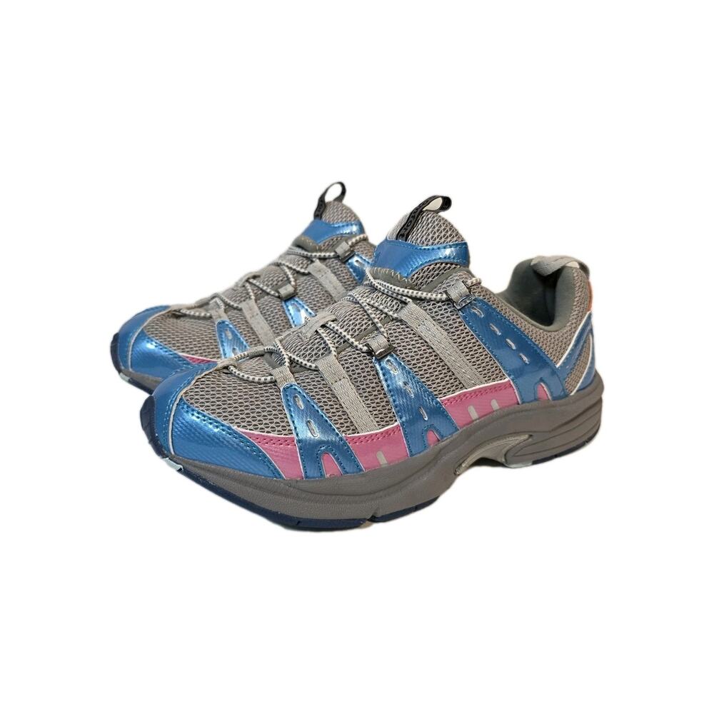 Dr Comfort Diabetic Shoes Womens Refresh STK #3976 Size 9 M Silver/Pink/Blue
